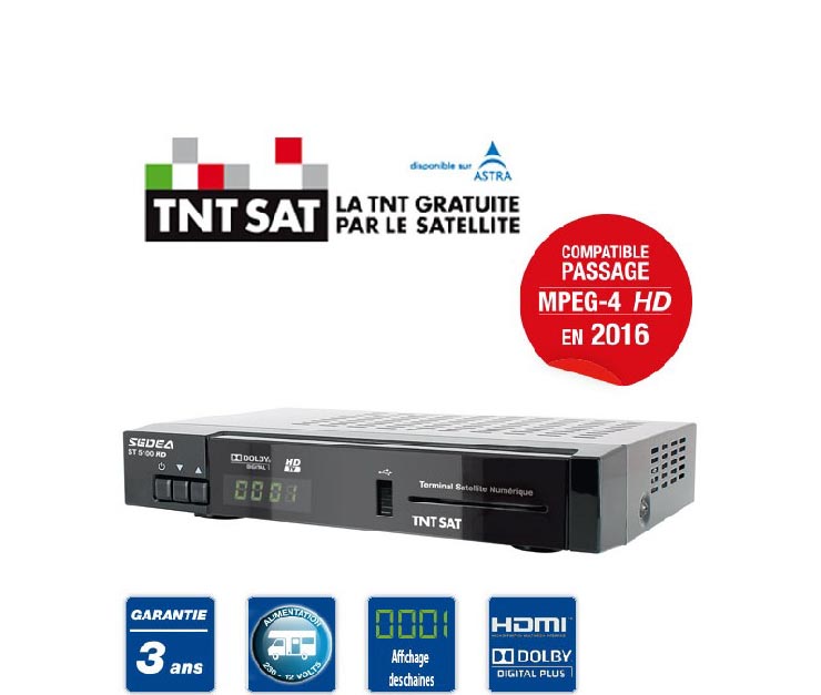 La TNT HD par satellite